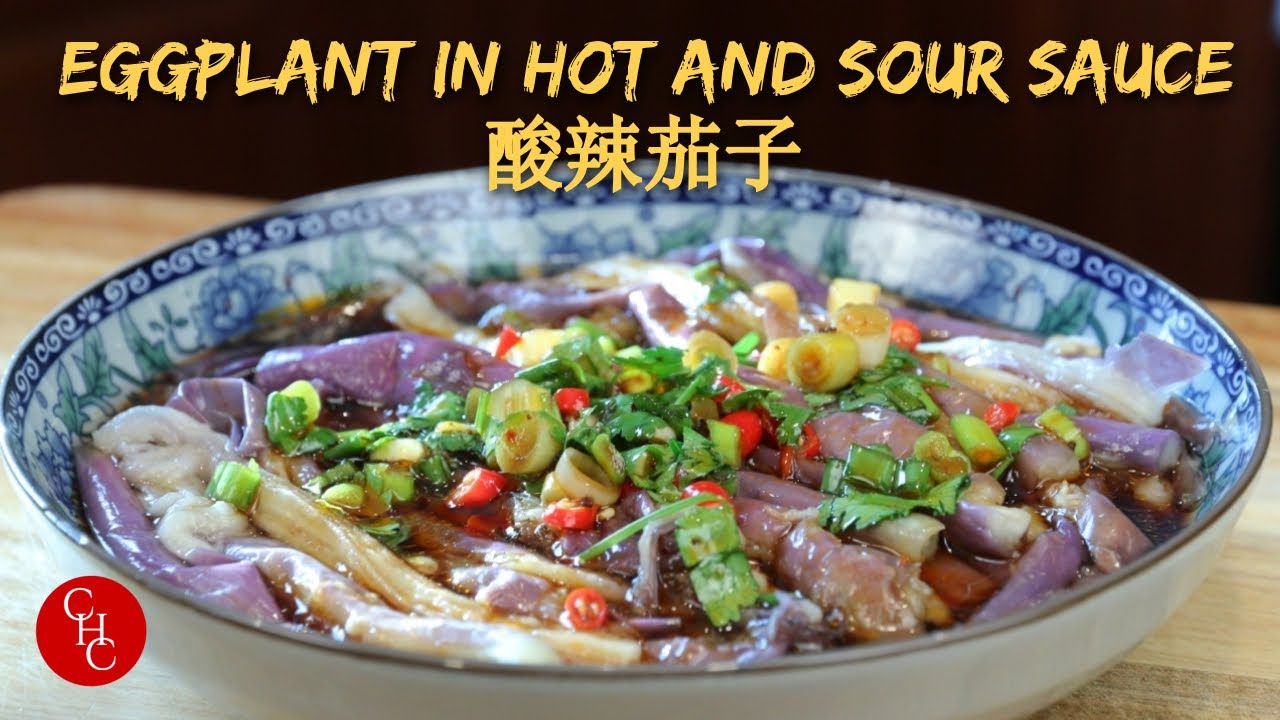 Eggplant in Hot and Sour Sauce, so refreshing, plus an alternative way of using raw garlic 酸辣茄子 | ChineseHealthyCook