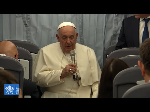 Pope Francis, press conference on return flight from Marseille, September 23 2023