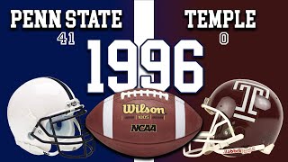 Penn State at Temple 1996 FULL GAME
