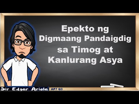 Epekto ng Digmaang Pandaigdig sa Timog at Kanlurang Asya