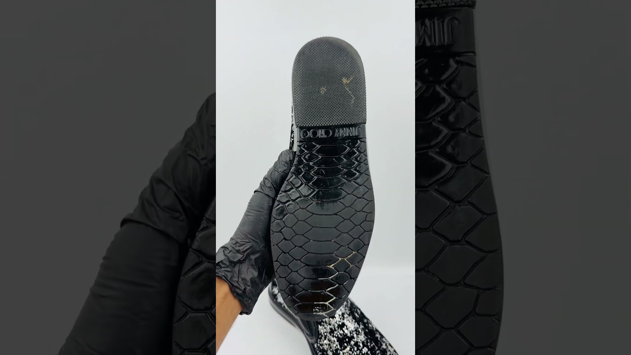 Jimmy Choo Black Patent Leather Trim Shoes (Size 42.5/43) 