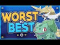 Ranking EVERY Starter Pokémon and Their Evolutions From Worst to Best