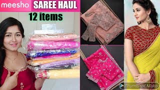 Designer Organza,Chiffon Saree Haul 