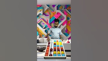 Fun & Chaos: Color Ball Sorting Challenge 🟢🔴🟡🔵 | Fun Games #game #colors #shorts #fyp #fun #asmr #fy