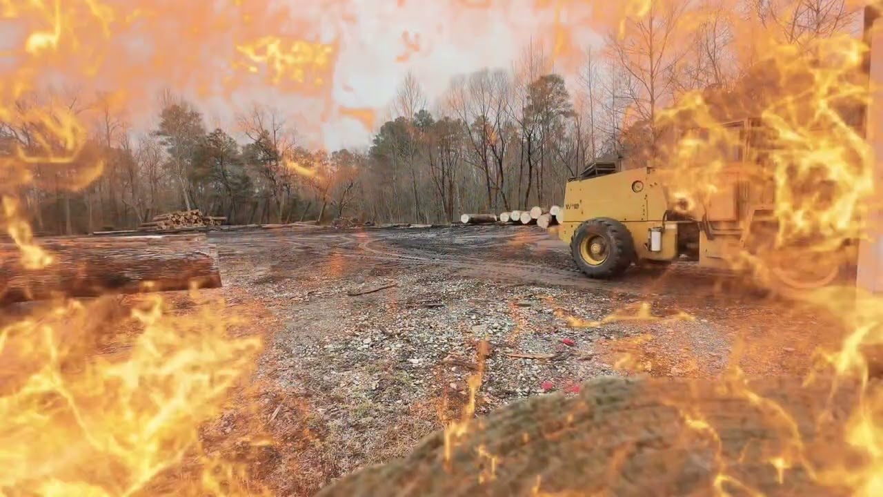 Aquí trabajando llenando el contenedor de pura trozo de Roble blanco ((white OAk)))