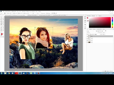 Как наложить одну картинку на другую в Фотошопе?