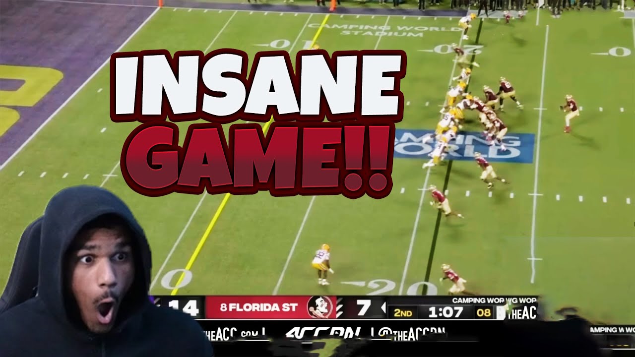 Sy Reacts To #8 Florida State vs #5 LSU College Football Week 1 | 2023 ...