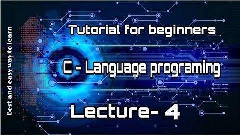 C language programming | In Hindi | C Coding | Part 4: scanf() and printf() Function