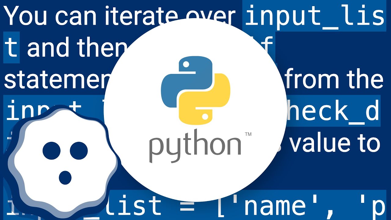 Python: Change values in a dict based on list? - YouTube