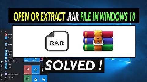 ✅ How to open RAR Files on Windows 10 | Extract RAR Files on PC