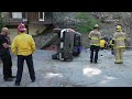 Truck Rolls Down Residential Cliff, Lake Arrowhead, CA