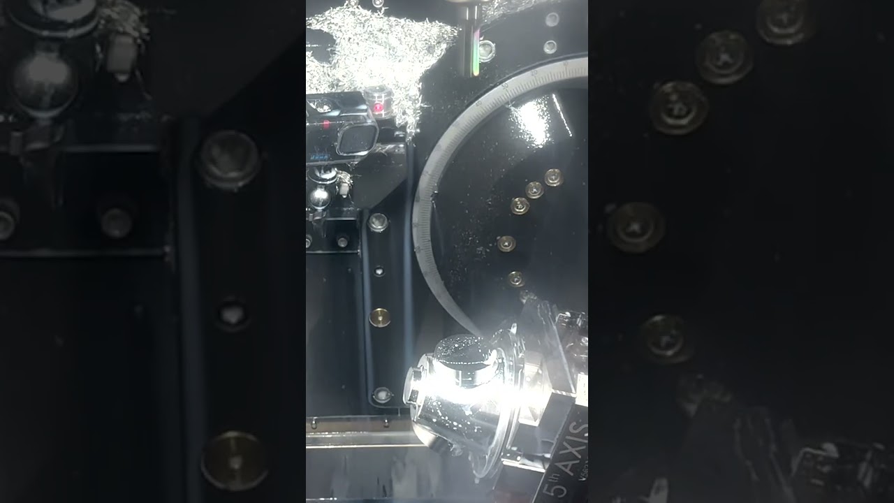 5-axis Aerospace Machining on the Methods MB450U #5axiscnc #aerospaceparts #aerospaceengineering