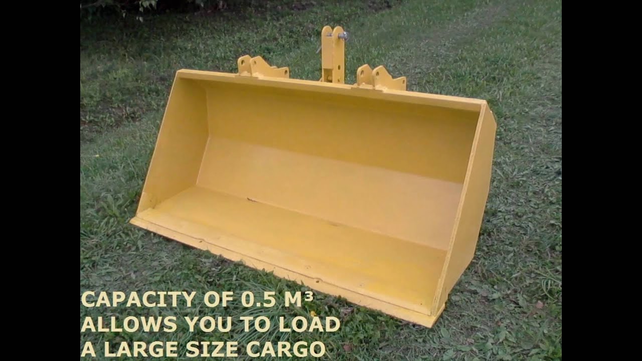 Proto 1 of 4 (intro) heavy duty 3 point hitch dump bucket designed for