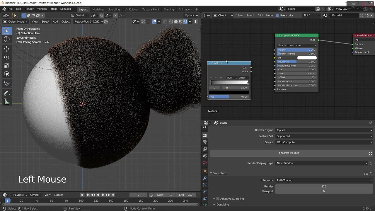 African Hair tutorial Blender YouTube