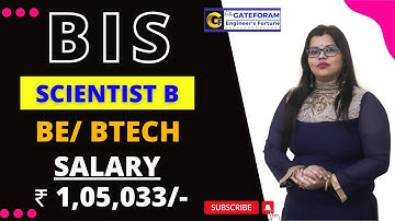 BIS RECRUITMENT 2022 || SCIENTIST B || VARIOUS POSTS || BE/BTECH || ₹ 1,05,033 || FRESHERS
