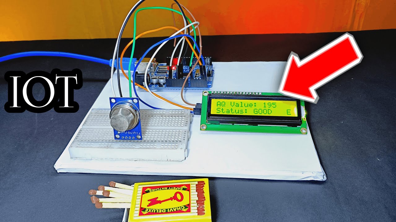 LIVE: DIY Smart Air Quality Monitoring System using Arduino & MQ-135 | I2C LCD | No Buzzer