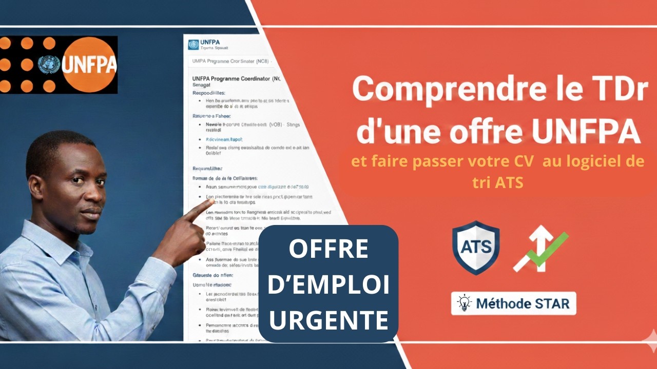 Analyser d'une offre UNFPA (Coordonnateur de programme) et faire passer votre CV ATS