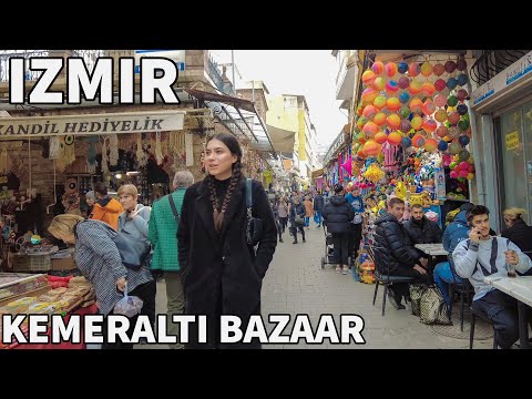 Izmir, 튀르키예 | kemeraltı | 도보 여행 4K
