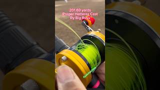 201.69 yards Proper Hatteras Cast By Big Russ #shorts #longcasting #surfcasting #surffishing