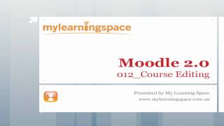 Moodle - Course Editing - 012