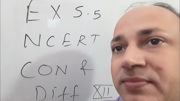 27 ncert solutions of continuity and differentiability exercise 5.5 by faculty of kota