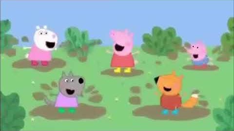 Jumping up and down in muddy puddles song