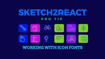 Sketch2React Pro Tip – Working with Icon Fonts