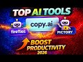I Tried 3 AI Tools for Work (Shocking Results 😳) #AI #WorkflowGenius #FirefliesAI #CopyAI #Pictory