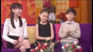 AMANECER María Rojo y los niños que actuan  en la telenovela protagonizada  por Fernando Colunga