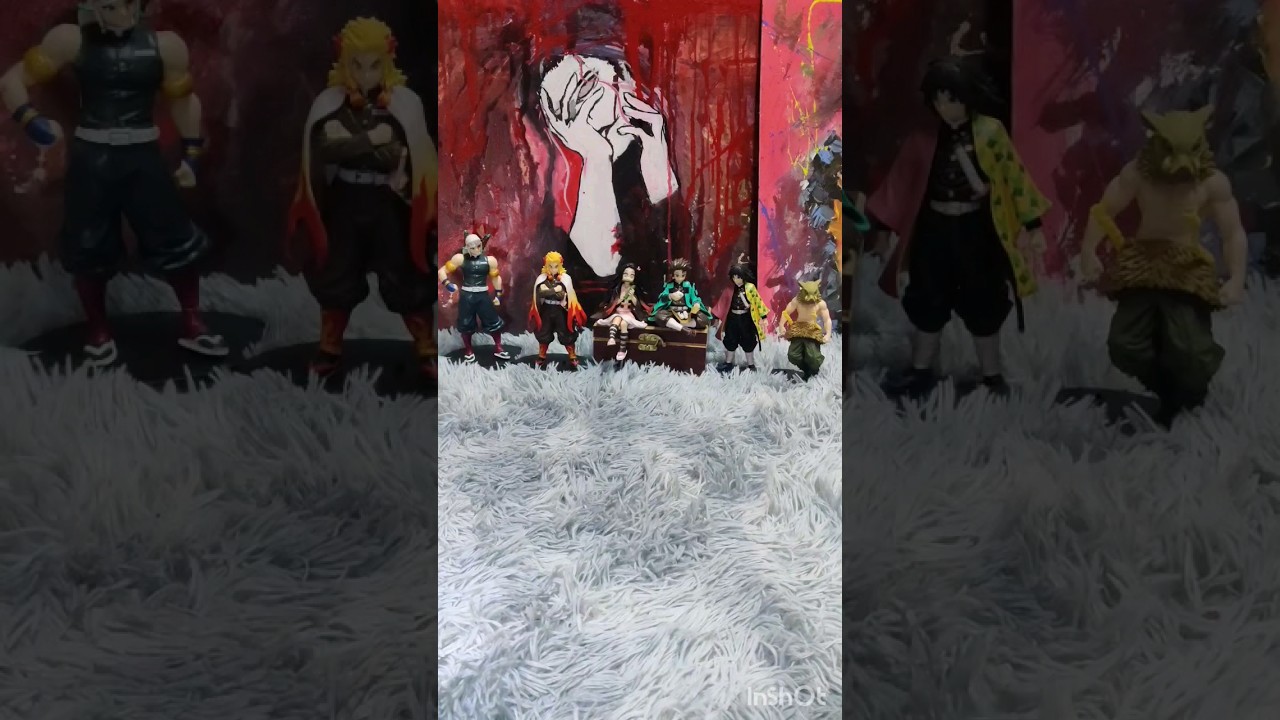 Japanese anime demon slayer action figures 
