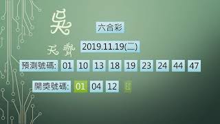 六合彩 1081119 中3碼