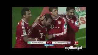 Werder Bremen 0-7 Bayern Munich 2013 Highlights Van Buyten Ribery Mandzukic Muller Gotze Goals Resimi