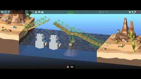Poly Bridge 2 Serenity Valley (v1.20), 4-03: Sloped Drawbridge