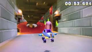 Mario Kart 7time Trialsbowsers Castle mii