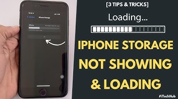 iOS 15.5 - iPhone Storage Not Showing And Loading Problem [FIXED]