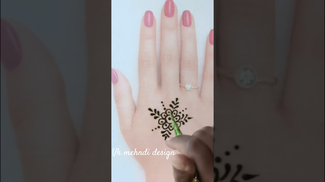trending 🌟💫, easy trick simple stylish mehandi design for kids