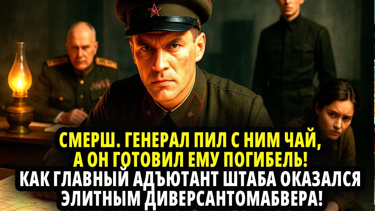 СМЕРШ. ГЕНЕРАЛ ПИЛ С НИМ ЧАЙ, А ОН ГОТОВИЛ ЕМУ ПОГИБЕЛЬ! КАК ГЛАВНЫЙ АДЪЮТАНТ ШТАБА ОКАЗАЛСЯ ЭЛИТНЫМ