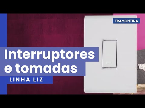Vídeo de Placa 6 Postos 4 x 4 Grafite Liz Referência 57106/078 Marca Tramontina