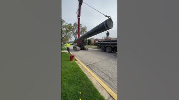 UNLOADING BIG PIPE | 16” DUCTILE IRON