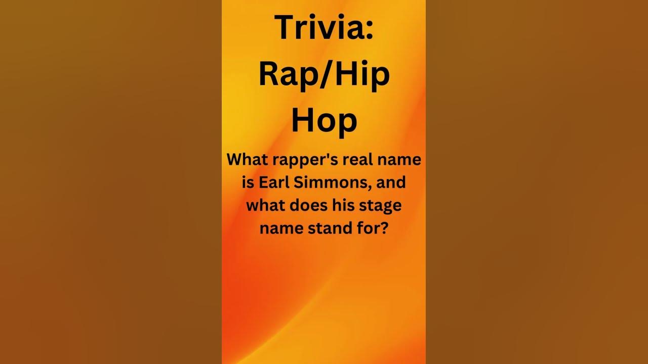 Music Trivia Rap / Hip Hop YouTube