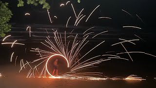 Magical Night at Bo Phut Beach: Fire Show, Fireworks, and Thai Rhythms π
π₯π