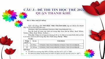 Lập Trình Scratch |Tin Học Trẻ  Quận Thanh Khê | Bài 3: Tìm Chữ và Màu Chữ