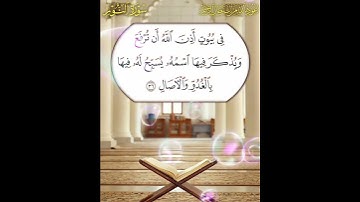سورة النور الآية ( 36 )