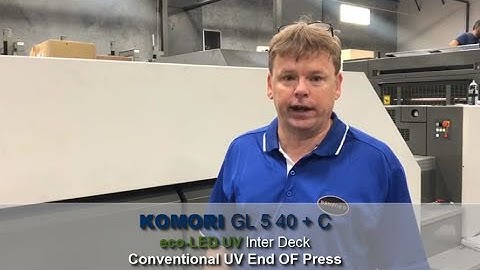 UV and LED UV KOMORI GL 540 + C with Benford UV Dual System
