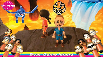 Wii Party Board Game Island - Frec Vs Keiko Vs Silke Vs Gabi (Master Difficulty) { Penguin Gaming }