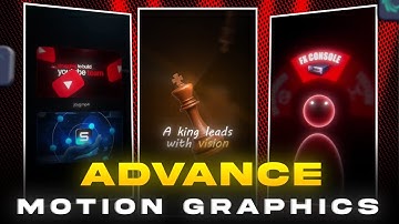 Advance Motion GRAPHICS Editing in Mobile