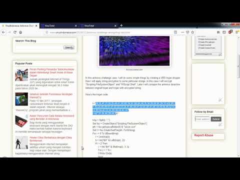Antivirus Challenge Encrypting VBS Trojan 2