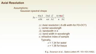 Fundamentals of Optical Coherence Tomography #3: Resolution and sensitivity