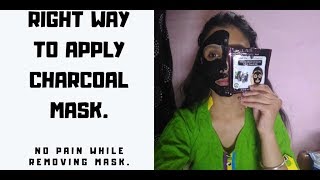RIGHT WAY TO USE CHARCOAL PEEL OFF MASK FOR BEST RESULTS|| REVIEW AND DEMO|| ANITA DHIMAN ||