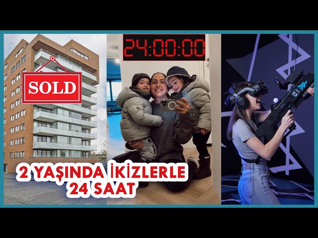 EVİMİZİ SATTIK 🏠 ! 24 SAAT 2 YAŞINDA İKİZLERLE! + VR GAME